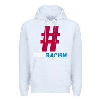 White Basic End Racism Resist - Anti Trump Gift Political Premium Hoodie - artisFamous