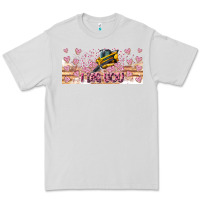 Dove Grey I Dig You Valentine 16oz Premium Tee - CowhideDigitalArt