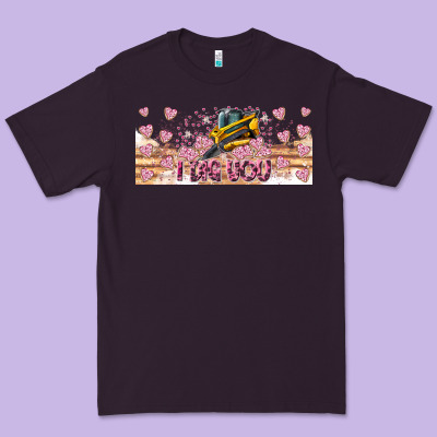 I Dig You Valentine 16oz Premium Tee Designed By Cowhidedigitalart