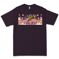 Plum I Dig You Valentine 16oz Premium Tee - CowhideDigitalArt