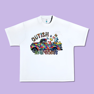 Autism Avareness Urban Heavy Tee Designed By Sublimationcraftshop