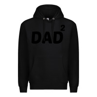 Black dad squared Premium Hoodie - artisFamous