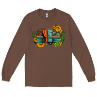 Chestnut caravan sunflowers and cactus Long Sleeve Tee - Artiststas