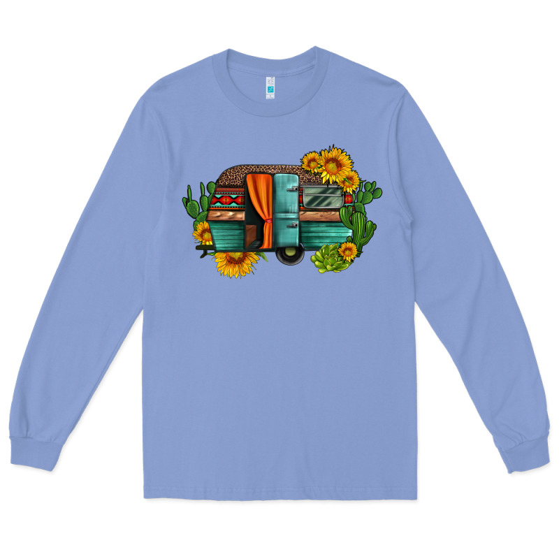 Caravan Sunflowers And Cactus Long Sleeve Tee by Artiststas | Teevron