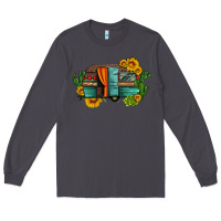 Smoke caravan sunflowers and cactus Long Sleeve Tee - Artiststas