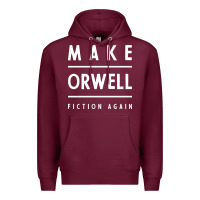 Burgundy Basic Orwell 1984 - Anti Trump Gift Political Premium Hoodie - artisFamous
