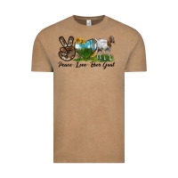 Peace Love Boer Goat Vintage Tee | Teevron