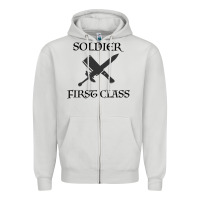 Dove Grey Soldier First Class Zipper Hoodie - Bettercallsaul