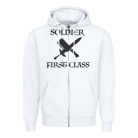 White Soldier First Class Zipper Hoodie - Bettercallsaul