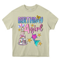 Mossy birthday girl 4 Heavy Core Tee - BundleAndBundleShop
