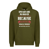Army Green Operations Manager - Cool Gift Job Premium Hoodie - artisFamous