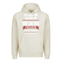 Oatmeal Heather Operations Manager - Cool Gift Job Premium Hoodie - artisFamous