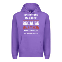 Purple Operations Manager - Cool Gift Job Premium Hoodie - artisFamous