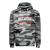 Slate Camo Operations Manager - Cool Gift Job Premium Hoodie - artisFamous