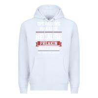White Operations Manager - Cool Gift Job Premium Hoodie - artisFamous