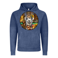 Vintage Denim western alpaca Vintage Hoodie - BarkalooDesign