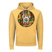 Vintage Mustard western alpaca Vintage Hoodie - BarkalooDesign