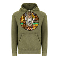 Vintage Olive western alpaca Vintage Hoodie - BarkalooDesign