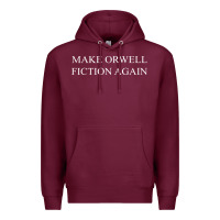 Burgundy make orwell fiction Premium Hoodie - artisFamous