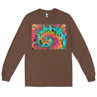 Chestnut tie dye leopard cowhide glitter background Long Sleeve Tee - Artiststas