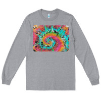 Heather Grey tie dye leopard cowhide glitter background Long Sleeve Tee - Artiststas