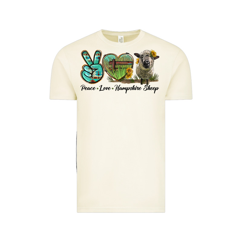 Peace Love Hampshire Sheep Vintage Tee by LillyAllenDesigns | Teevron
