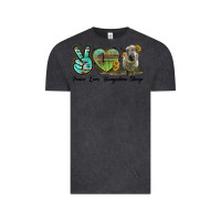 Vintage Black Peace Love Hampshire Sheep Vintage Tee - LillyAllenDesigns