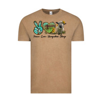 Vintage Coffee Peace Love Hampshire Sheep Vintage Tee - LillyAllenDesigns