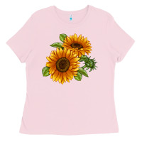 Bubblegum Pink Soraya Sunflower Ladies Tee - LillyAllenDesigns