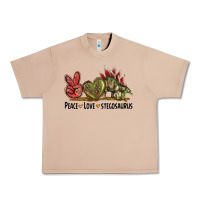 Burro Peace Love Stegosaurus Urban Heavy Tee - LillyAllenDesigns
