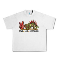 Lunar Rock Peace Love Stegosaurus Urban Heavy Tee - LillyAllenDesigns
