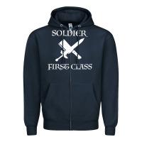 Navy Soldıer First Class Zipper Hoodie - Bettercallsaul