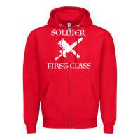 Red Soldıer First Class Zipper Hoodie - Bettercallsaul