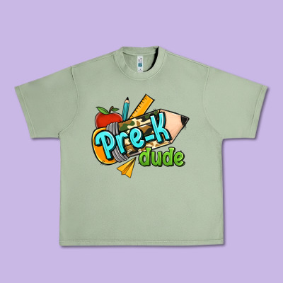 Pre K Dude Urban Heavy Tee Designed By Ranaportraitstore