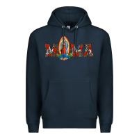 Navy mama our lady of guadalupe Premium Hoodie - BarkalooDesign