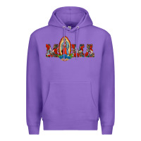 Purple mama our lady of guadalupe Premium Hoodie - BarkalooDesign