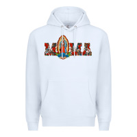 White mama our lady of guadalupe Premium Hoodie - BarkalooDesign