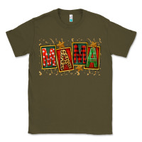 Army Green Mama Christmas Mother's Day Classic Tee - FaDigitalArtStudio