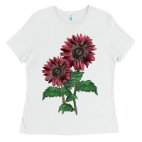 White 2 Chocolate sunflower Ladies Tee - LillyAllenDesigns