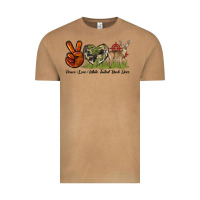 Vintage Camel Peace Love White Tailed Buck Deer Vintage Tee - LillyAllenDesigns
