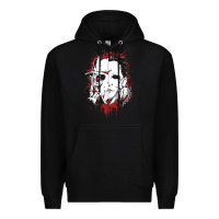 Black friends horror face mashup horror movies halloween Premium Hoodie - artisFamous