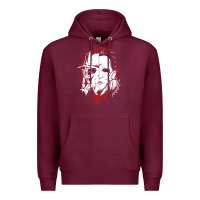 Burgundy friends horror face mashup horror movies halloween Premium Hoodie - artisFamous