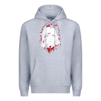 Heather Grey friends horror face mashup horror movies halloween Premium Hoodie - artisFamous