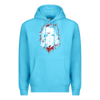 Ocean Blue friends horror face mashup horror movies halloween Premium Hoodie - artisFamous
