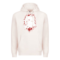 Pale Pink friends horror face mashup horror movies halloween Premium Hoodie - artisFamous