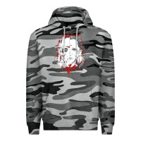 Slate Camo friends horror face mashup horror movies halloween Premium Hoodie - artisFamous