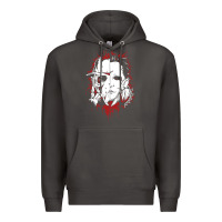 Smoke friends horror face mashup horror movies halloween Premium Hoodie - artisFamous