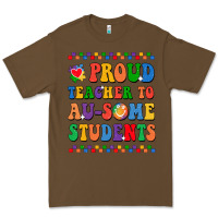 Cacao Proud Teacher to au-some student Premium Tee - CowhideDigitalArt