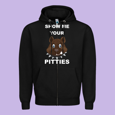 Show Me Your Pitties Zipper Hoodie Designed By Bettercallsaul