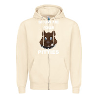 Sandshell Show Me Your pitties Zipper Hoodie - Bettercallsaul